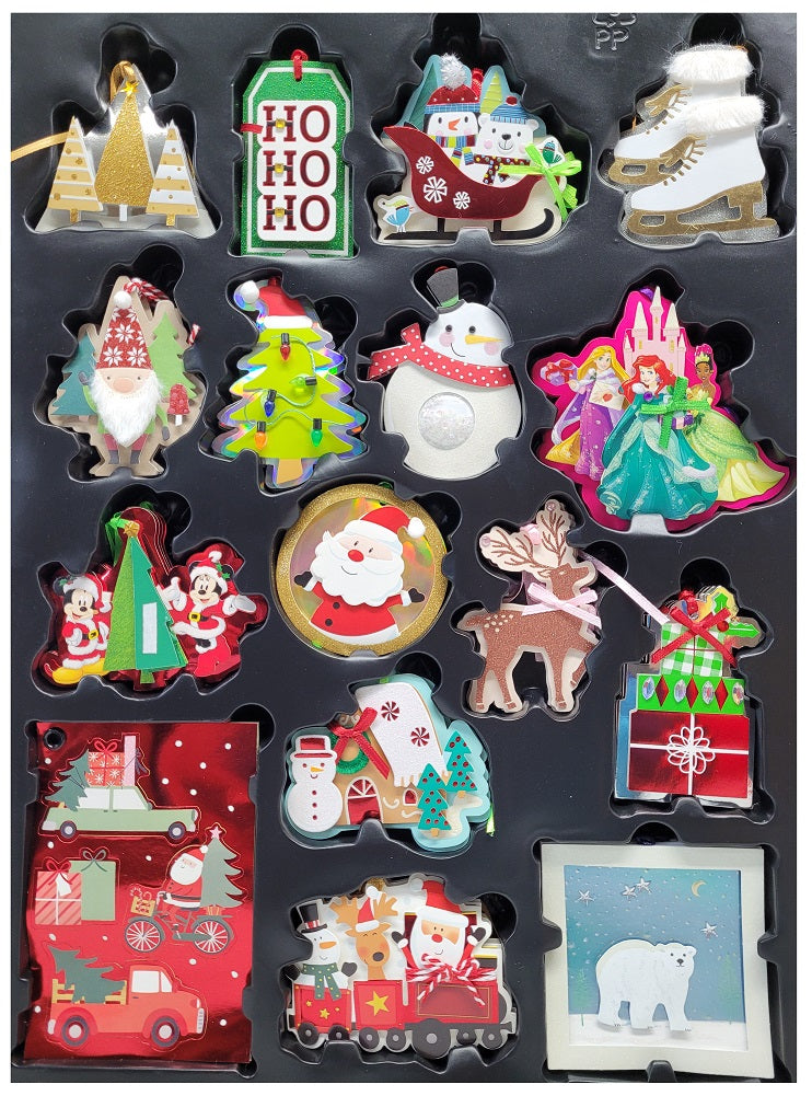 84-Piece Holiday Disney Gift Tags 60 Homemade Tags and 24 Peel & Stick