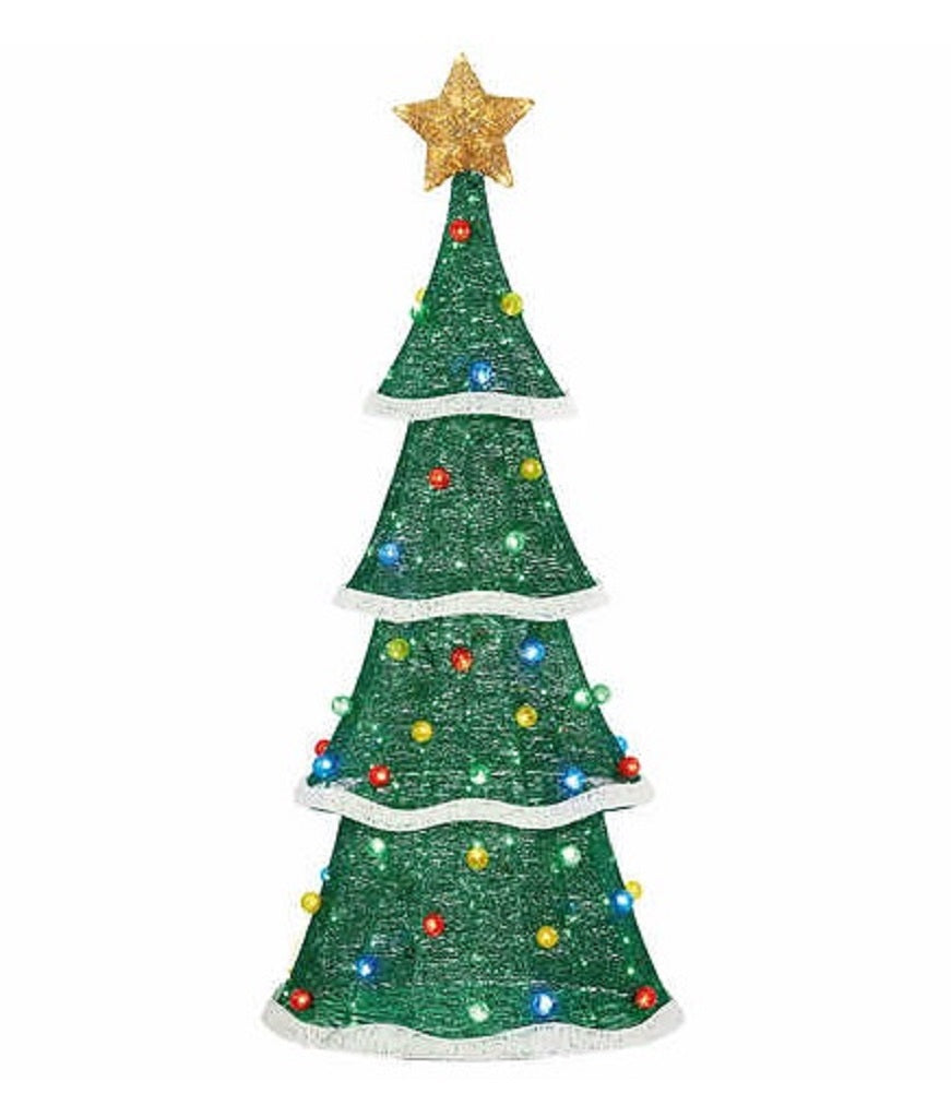 72" LED Holiday Christmas Tree with 220 LED Lights