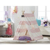 TurtlePlay Kid's Pink Stripe Indoor Teepee Play Tent