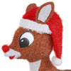 Rudolph the Red Nosed Reindeer LED Pre-lit Yard Art 3D Rudolph with Hat 36 inch