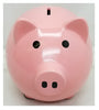 Pink Ceramic Piggy Bank Large 8" H x 10" L