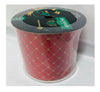 Wired Edged 5 In by 25 Yards Red with  Gold Diamond Pattern Ribbon