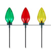 20 in. Giant C7 Multi-Color Pathway Lights Set of 5