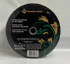 Christmas Premium Wired Edged Ribbon Gold Dotted with Black Merry Christmas 2.5" x 50 Yards