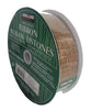 Kirkland Signature Wire Edged 1.5-inch Brown Burlap Ribbon 50 yards 1.5 inches