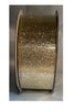 Kirkland Signature Christmas Premium Wired Edged Ribbon Shiny Gold 2.5" x 50 Yards