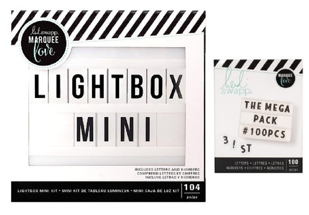Heidi Swapp Lightbox Mini Mega Bundle (White)