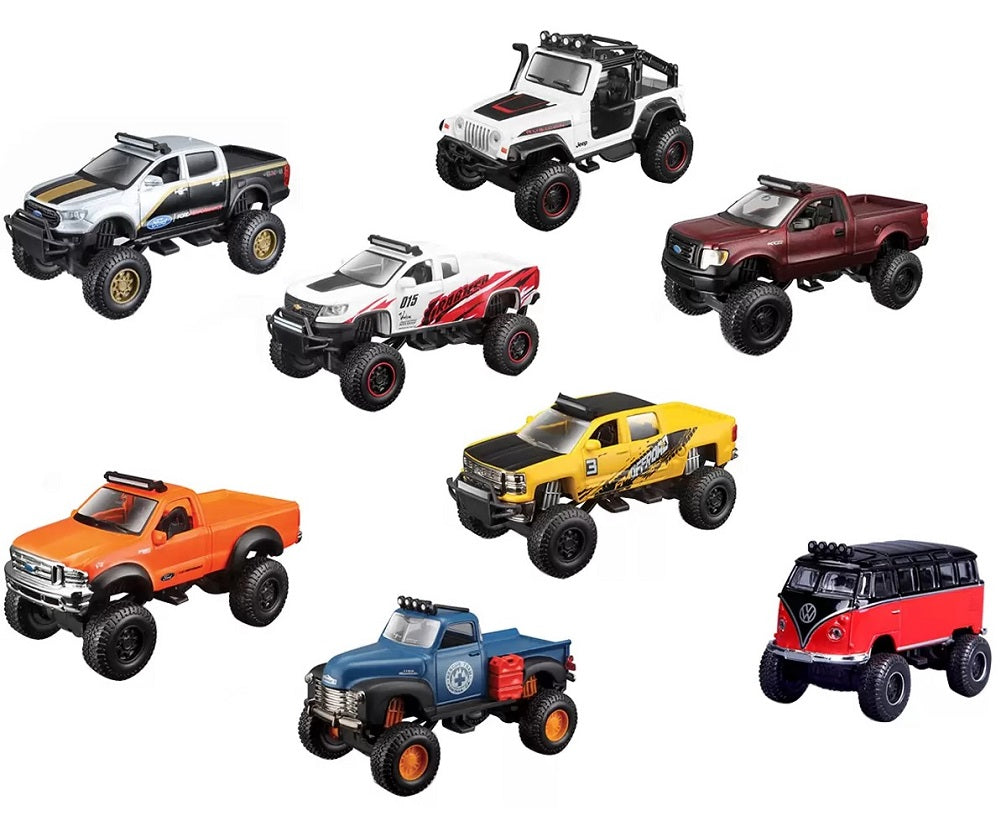 Maisto Car Collection 8pk 4x4 Rebel Off-Roaders