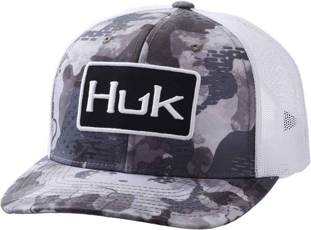 HUK Men's Huk'd Up Angler Anti-Glare Snapback Fishing Hat Hydro Storm