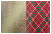 Double Sided Christmas Wrap Foil Gold Greetings/Paper Red Plaid 269 Sq Ft