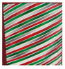 Double Sided Christmas Wrap Foil Multi-color Stripes/Paper Characters 269 Sq Ft