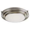 Trans Globe  Width Light Flush Mount Ceiling Fixture Brushed Nickel