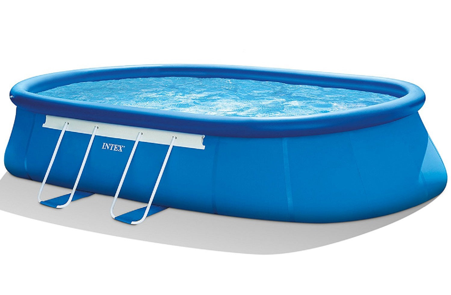 Intex 20ft X 12ft X 48in Oval Frame Pool Set with Filter Pump, Ladder, Ground Cloth & Pool Cover