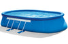 Intex 20ft X 12ft X 48in Oval Frame Pool Set with Filter Pump, Ladder, Ground Cloth & Pool Cover