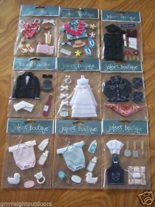 Jolee's Boutique Scrapbook Sticker Embellishments 27 Packs Scrapbooking