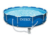 INTEX 12 x 30 Metal Frame Set Swimming Pool with 530 GPH Filter Pump 28211EG