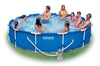INTEX 12 x 30 Metal Frame Set Swimming Pool with 530 GPH Filter Pump 28211EG