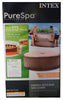 Intex PureSpa Energy Efficient Inflatable Hot Tub Cover and 2 Premium Headrests