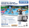 Intex Krystal Clear Sand Filter Pump for Above Ground Pools, 2100 GPH Pump Flow Rate, 110-120V with GFCI