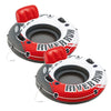 Intex Red River Run 1 Fire Edition Sport Lounge, Inflatable Water Float, 53" Diameter 2 Pack