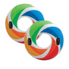 INTEX Inflatable Floating Tube Color Whirl Raft w/ Handles (Set of 2) 58202EP