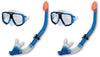 INTEX Reef Rider Adult Swimming / Diving Mask & Snorkel (Set of 2) | 55948