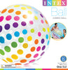 Intex Jumbo Inflatable Colorful Polka Dot Giant Beach Ball 4-Pack