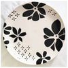ALYSON Black & White Heavy Ceramic 11" Dinner Plate (Set of 2)