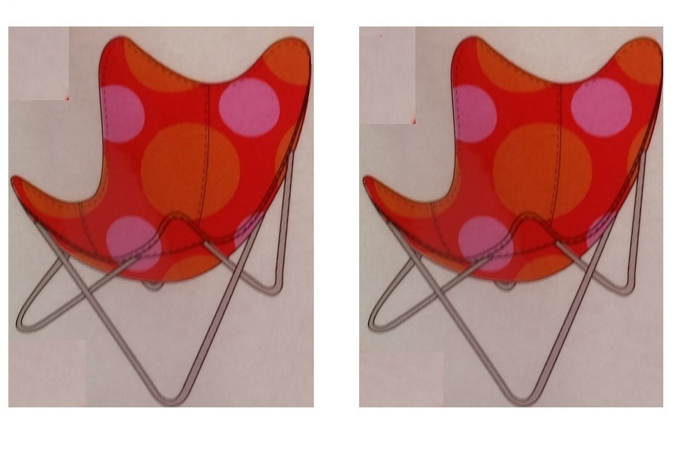 Replacement 2-Pack Cover for Butterfly Chairs, Retro Red Nylon