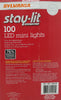 Sylvania Stay-Lit Platinum 100 LED Mini Lights Pure White 33FT