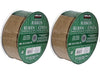 2-Pack Kirkland Wire Edged Rustic Brown Burlap Ribbon 50 Yards x 2.5 inches