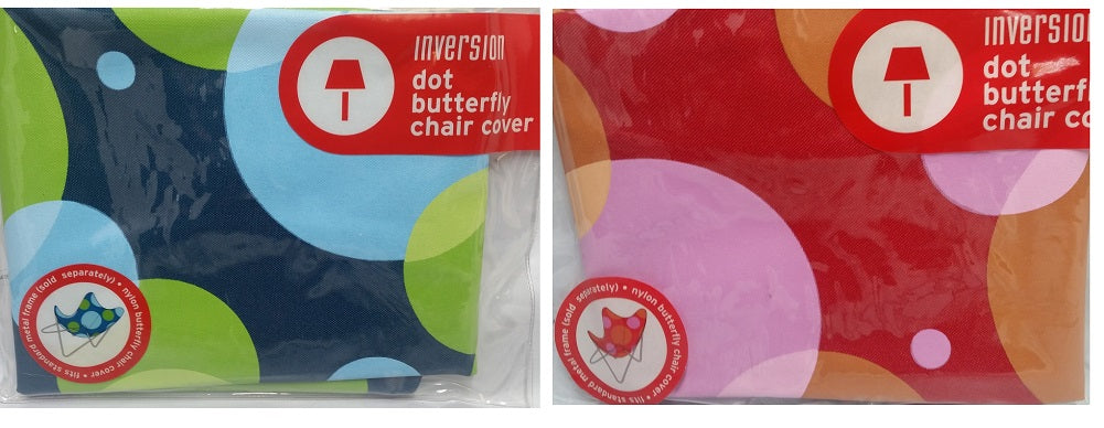 Replacement 2-Pack Cover for Butterfly Chairs, Retro Red & Blue Nylon
