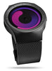 Ziiiro Mercury Unisex Stainless Steel Wrist Watch - Black/Purple