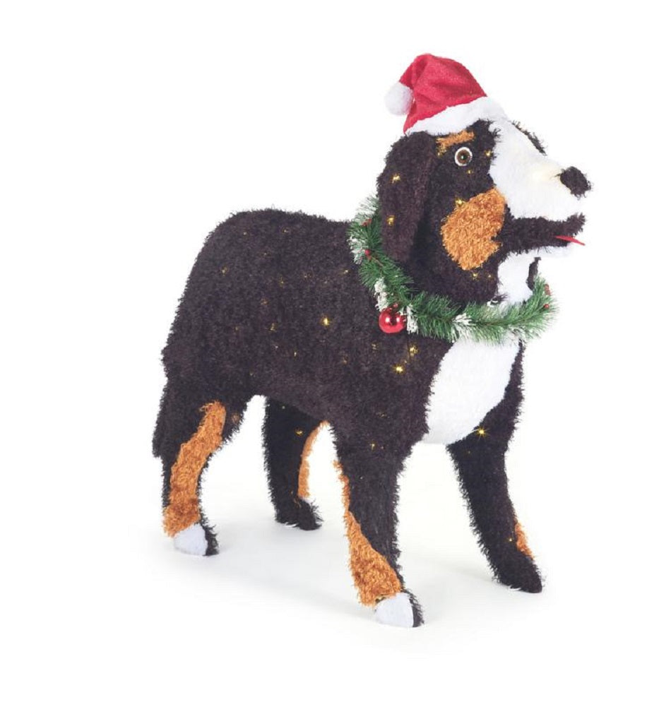 Home Accents Holiday 3.5-FT Adorable Christmas LED Bernese Mountain Dog