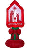 Holiday Time 3.5FT Light Up Inflatable Joy To The World Sign