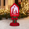 Holiday Time 3.5FT Light Up Inflatable Joy To The World Sign
