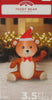 Holiday Time Inflatable Teddy Bear Wearing Santa Hat