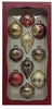 Kirkland Signature 10-Pack Hand Decorated Glass Ornaments, Red/Gold