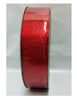 Wired Metallic Glittery Red Christmas Ribbon 50 Yard