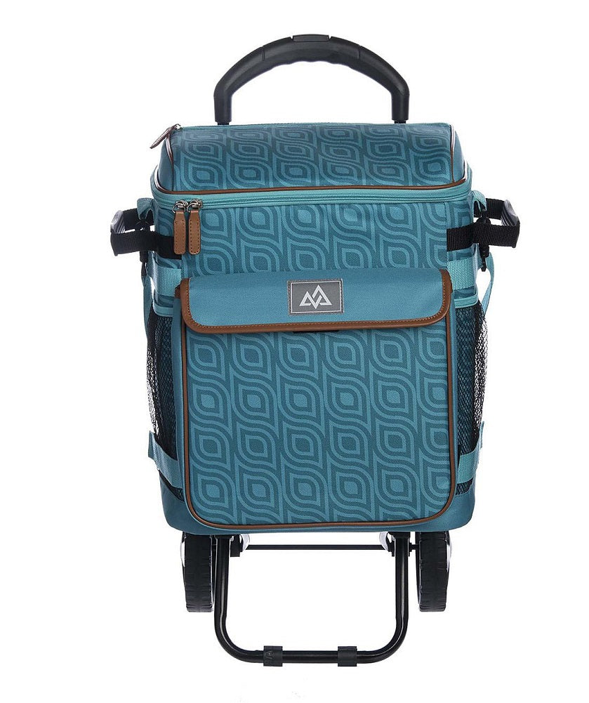 Member's Mark Collapsible & Insulated Rolling Tote - Teal