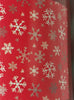 Double Sided Christmas Wrap Foil Red Silver White/Paper Red Snowflakes 269 sq ft