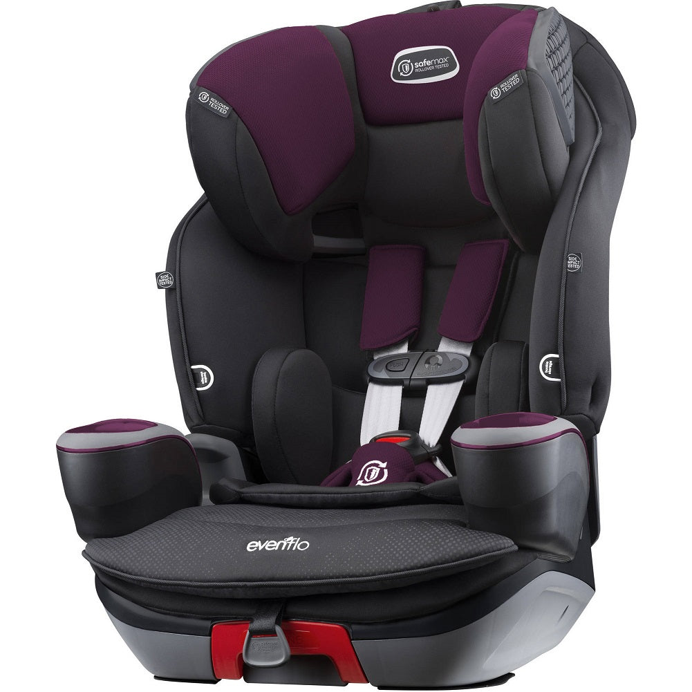 safemax evenflo infant car seat Evenflo SafeMax 3-in-1 Harness Booster Car Seat, Purple Berry