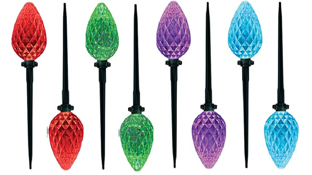 GE Color Effects 8-pc G-90 Pathway LEDs, Multi-color