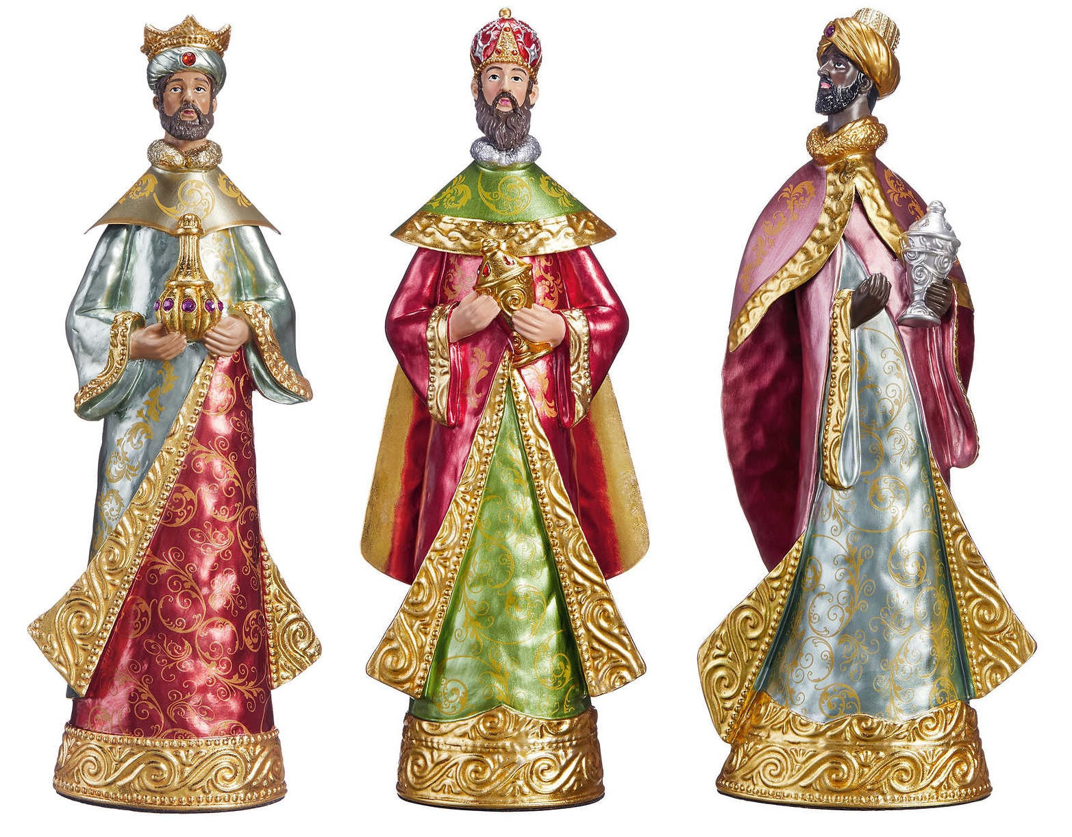 3-Piece Hand Painted 3 Kings Statue Table Decor