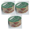 3 Rolls Kirkland Wire Edged Gold Trimmed Poinsettia Ribbon 50 Yards 2.5 inches Perfect for Christmas Bows