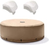 Intex PureSpa Energy Efficient Inflatable Hot Tub Cover and 2 Premium Headrests