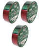Kirkland Wire Edged Red/Green Double Sided Satin Ribbon 50ydX1.5in (3-Pack)