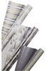Double-Sided Holiday Gift Wrap Paper 180 SQ FT 3-Pack Elegant Silver and Gold