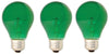 GE Lighting 25-Watt GREEN Party Light A19 Bulb Type (3-Pack)