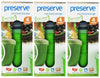 Preserve Mini Plastic Food Storage Seal-Tight Containers, 8 oz Set of 12, Green
